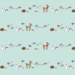 Pixie Noel 2 Animals Mint Cotton