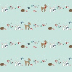 Pixie Noel 2 Animals Mint Cotton