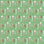 Pixie Noel 2 Stockings Green Cotton