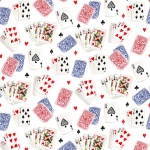 White Playing Cards Cotton