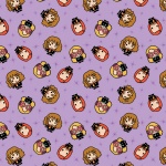 Purple Harry Potter Kawaii Girl Toss Cotton