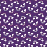 Unicorn Magic Magical Rainbow Purple Cotton Pearlescent