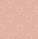 Queen Bee on Peach Cotton
