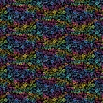 Rainbow Garden Meadow Black Cotton