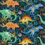 Roar Dinosaurs Cotton