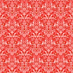 Scandi 22 Folk Red Cotton Metallic