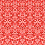 Scandi 22 Folk Red Cotton Metallic