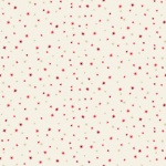 Scandi 22 Stars Red on Cream Cotton Metallic
