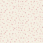 Scandi 22 Stars Red on Cream Cotton Metallic