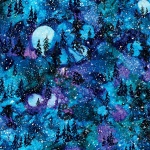 Multi Scenic Arctic Glitter Cotton