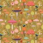 Tree of Life Toadstools Cotton