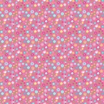 Unicorn Kingdom Flowers Hotpink Cotton