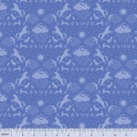 Happy Skies Unicorn Dreams Periwinkle Cotton