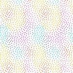 Kaleidoscope Ombre Dots White Cotton