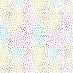 Kaleidoscope Ombre Dots White Cotton