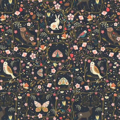 Tree of Life Animal Frames Cotton