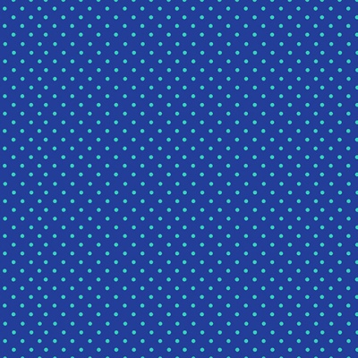 Turquoise Spot on Blue Cotton