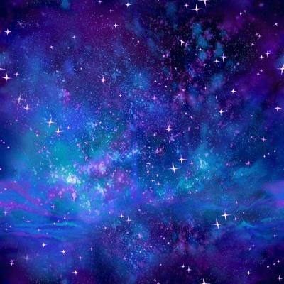 Unicorn Dreams Royal Galaxy Cotton