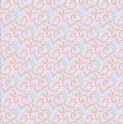 Unicorn Utopia Multi Swirls Cotton Metallic
