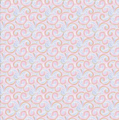 Unicorn Utopia Multi Swirls Cotton Metallic