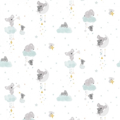Koala Me Crazy White Cotton