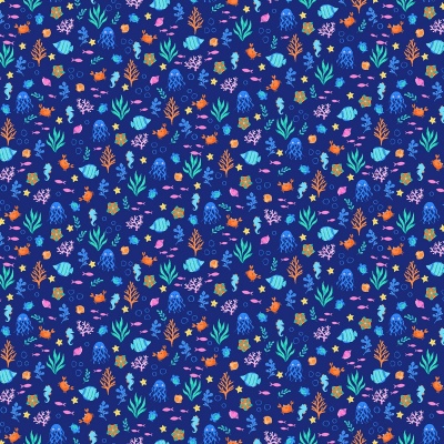You Are Mer-Mazing Under the Sea Creatures Cotton